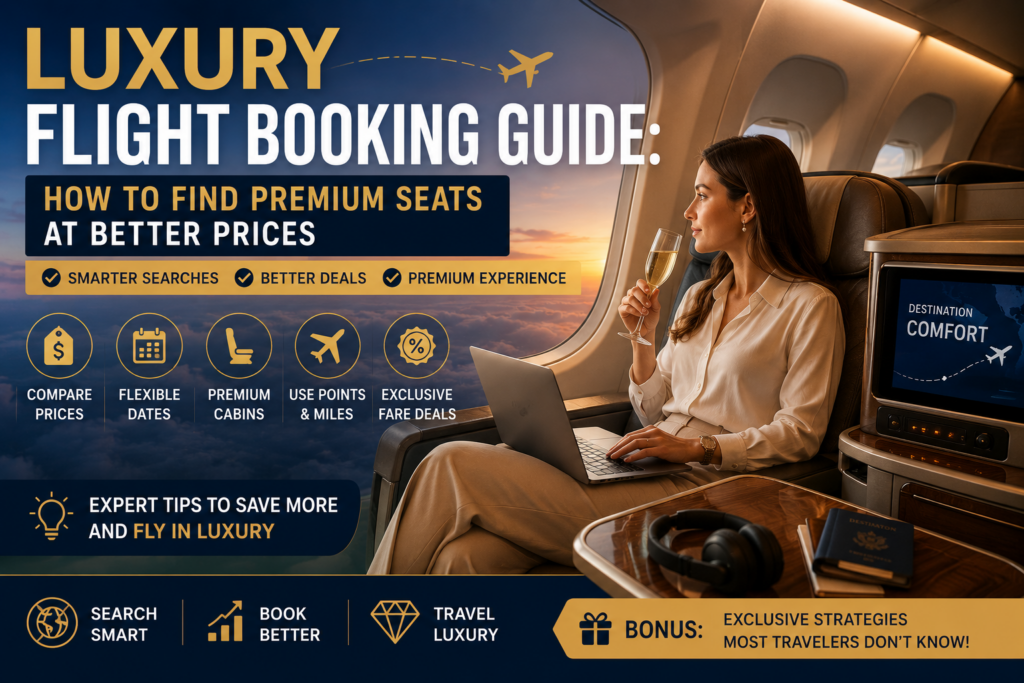 Luxury flight booking